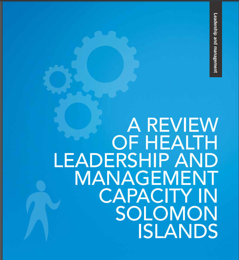 Leadership and Management capacity in SolomonIslands